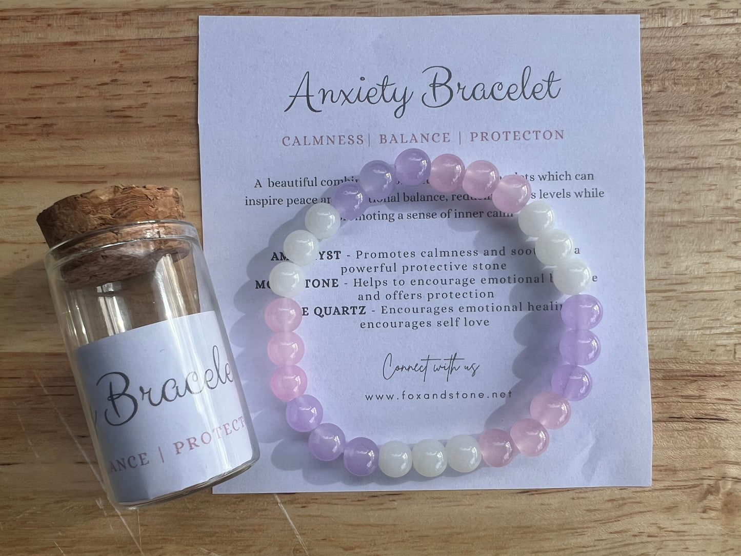 Calming Natural Stone Anxiety Bracelet