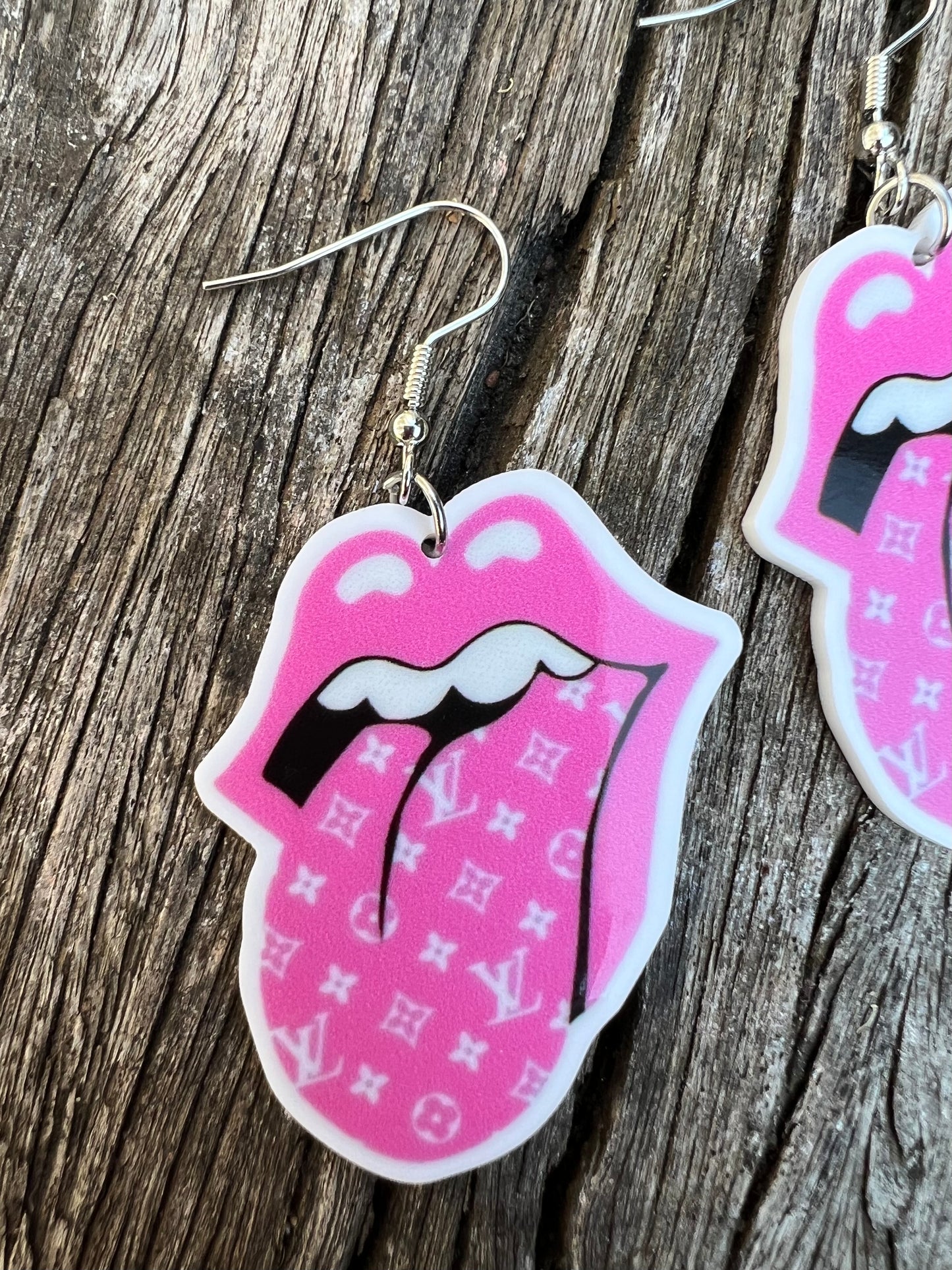 Rock On LV Pink Earrings