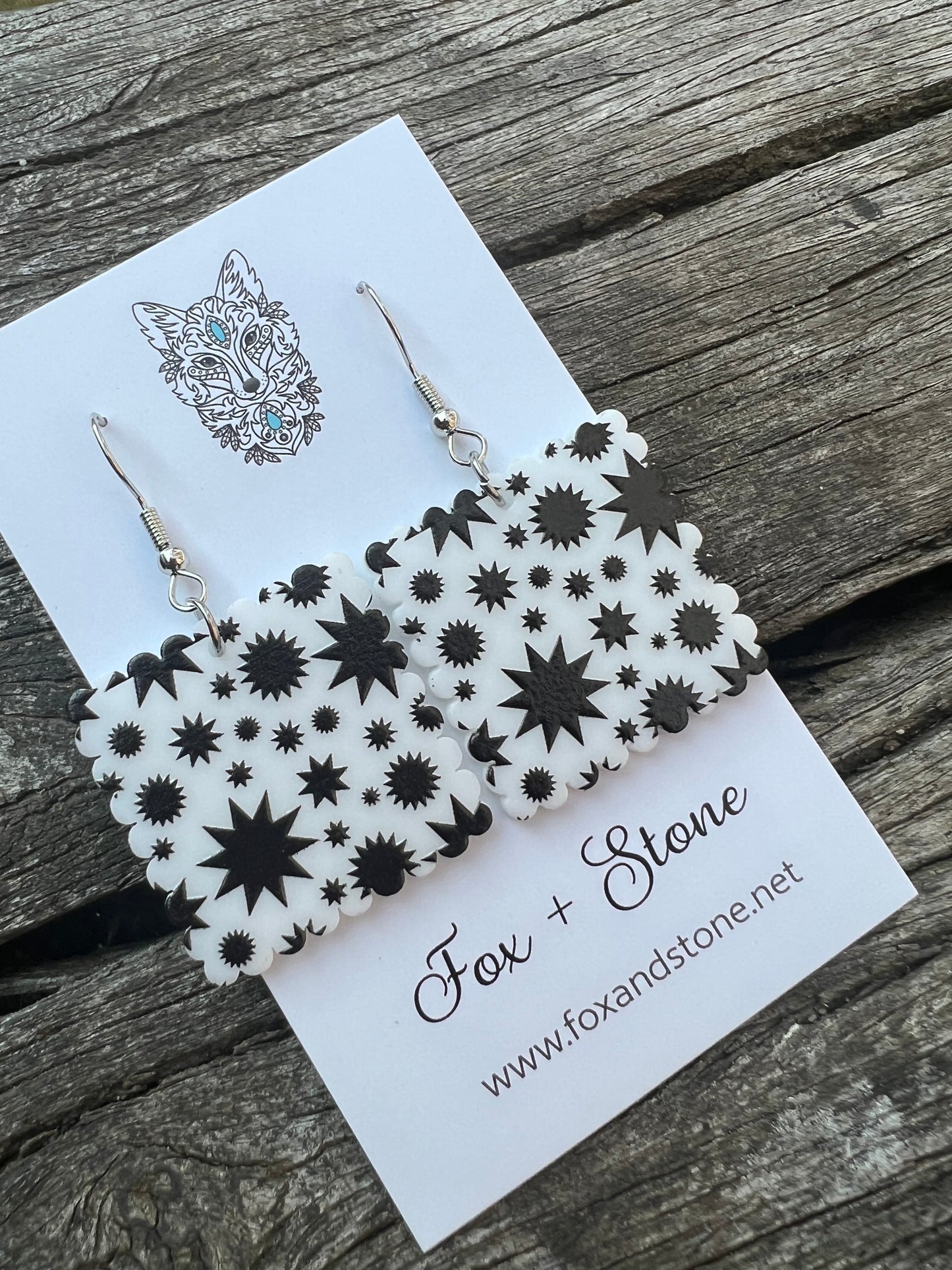Starburst Monochrome Earrings