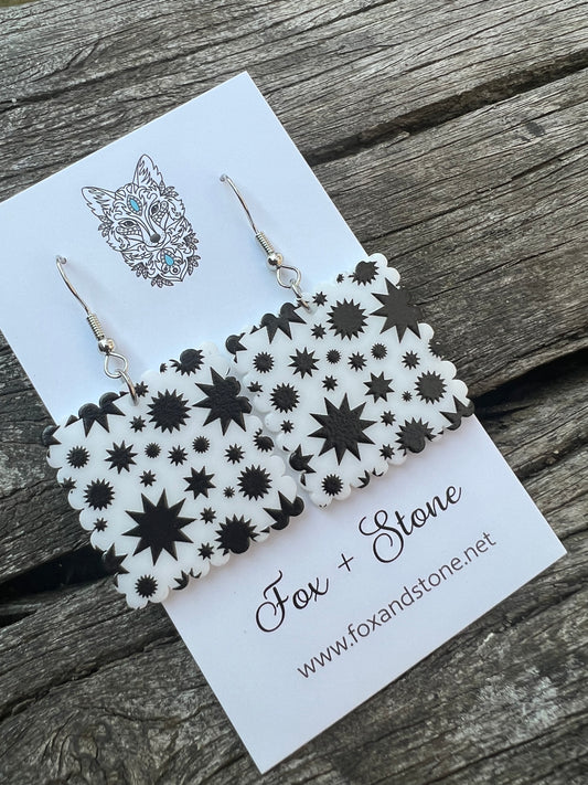 Starburst Square Earrings