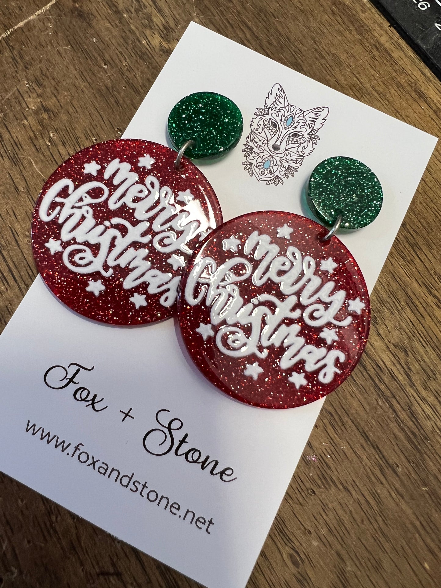 A Merry Christmas Bauble Earrings