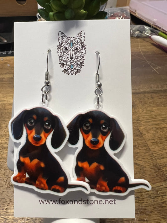 Dachshund Puppies Earrings