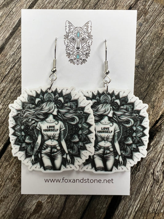 Love Yourself Mandala Earrings