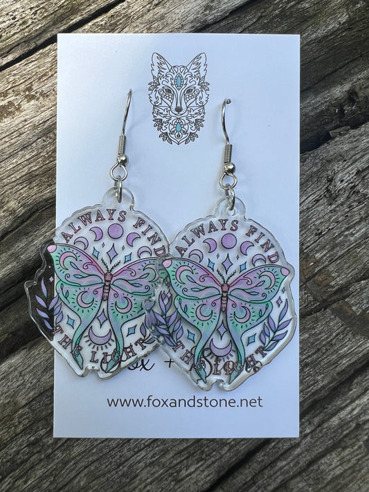 Always Find The Light Earrings