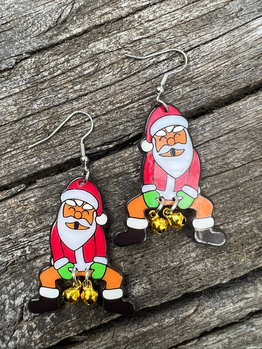Santa Jangles Christmas Earrings