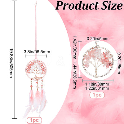 Pink Quartz Dream Catcher