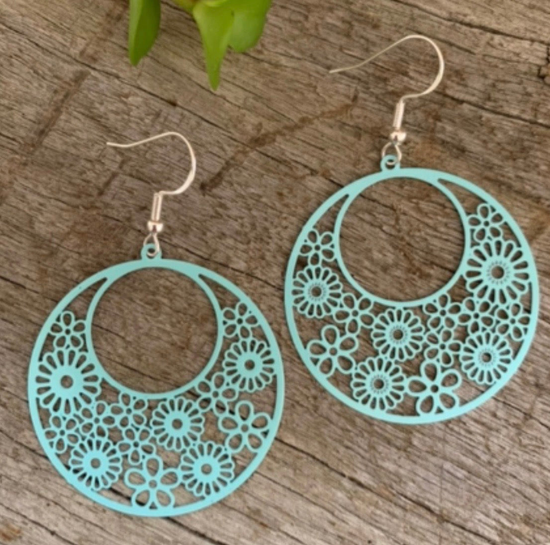 Monique Filigree Ocean Mist Earrings