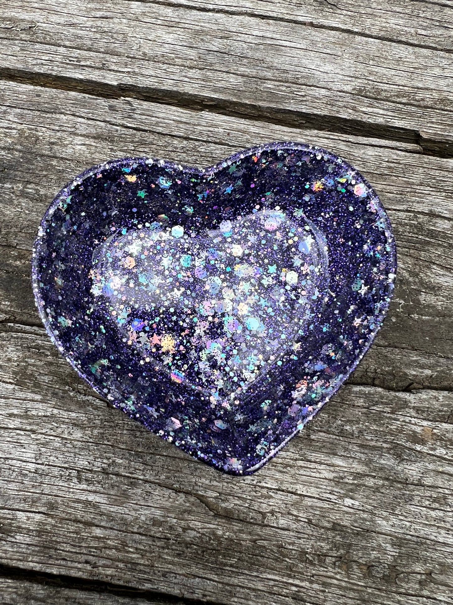 Beautiful Holographic Trinkets Heart