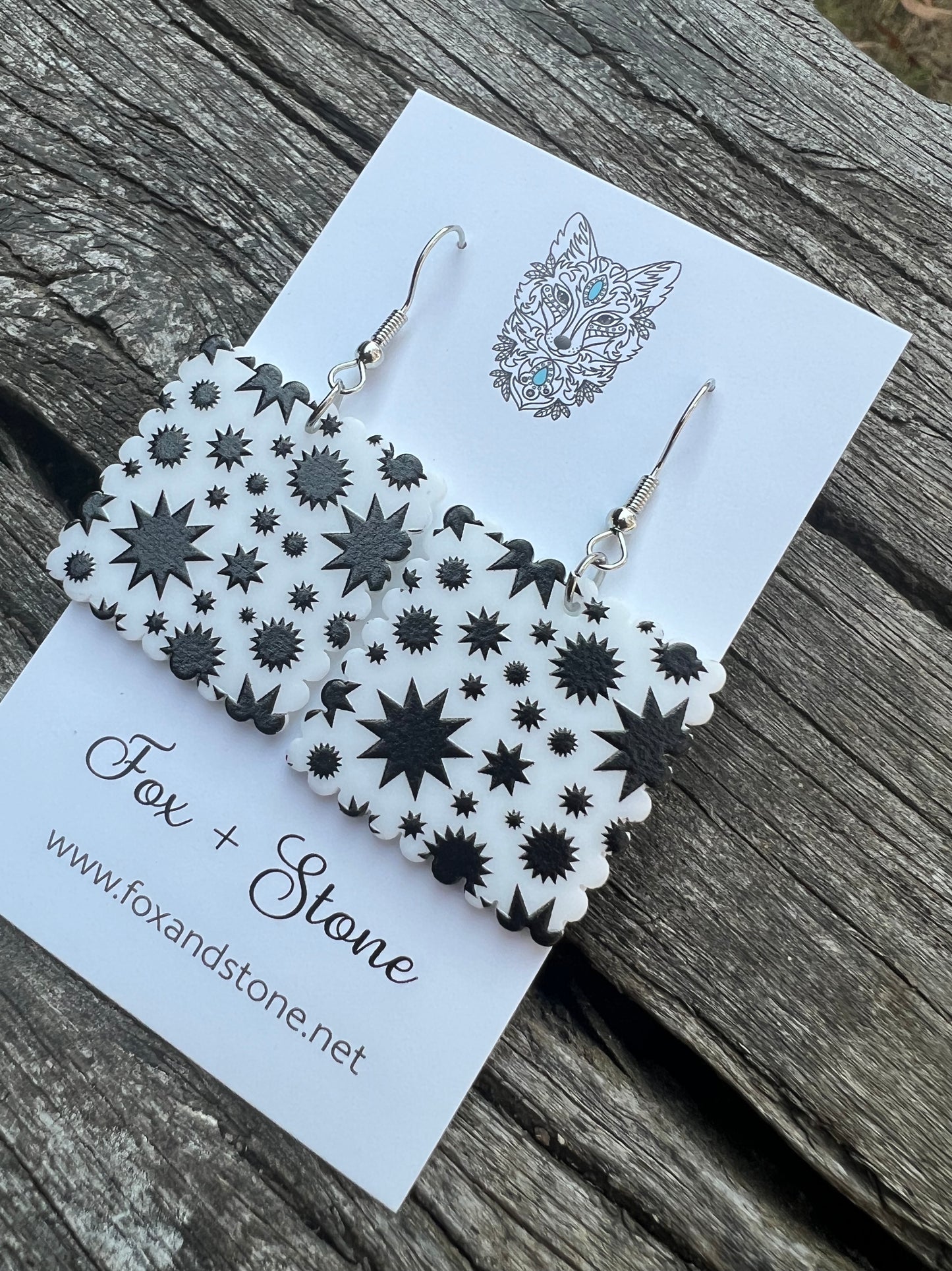 Starburst Monochrome Earrings