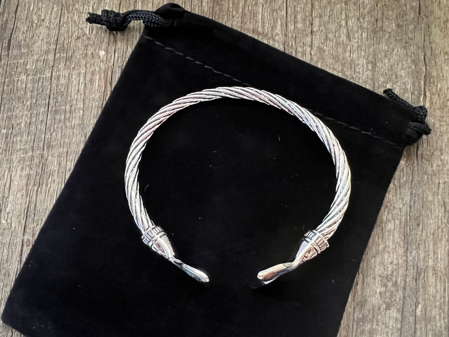 Stunning Mermaid Whale Tail Silver Bracelet