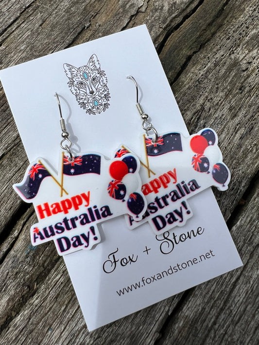 Happy Australia Day Earrings
