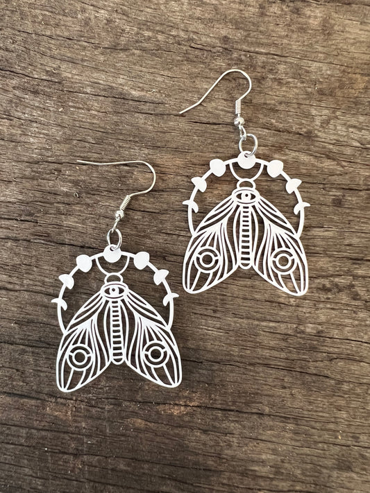 White Aurora Filigree Earrings