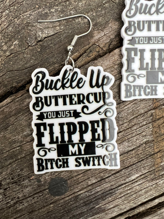 Buckle Up Buttercup Earrings