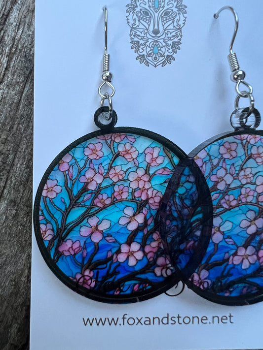 Sweet Cherry Blossom Earrings