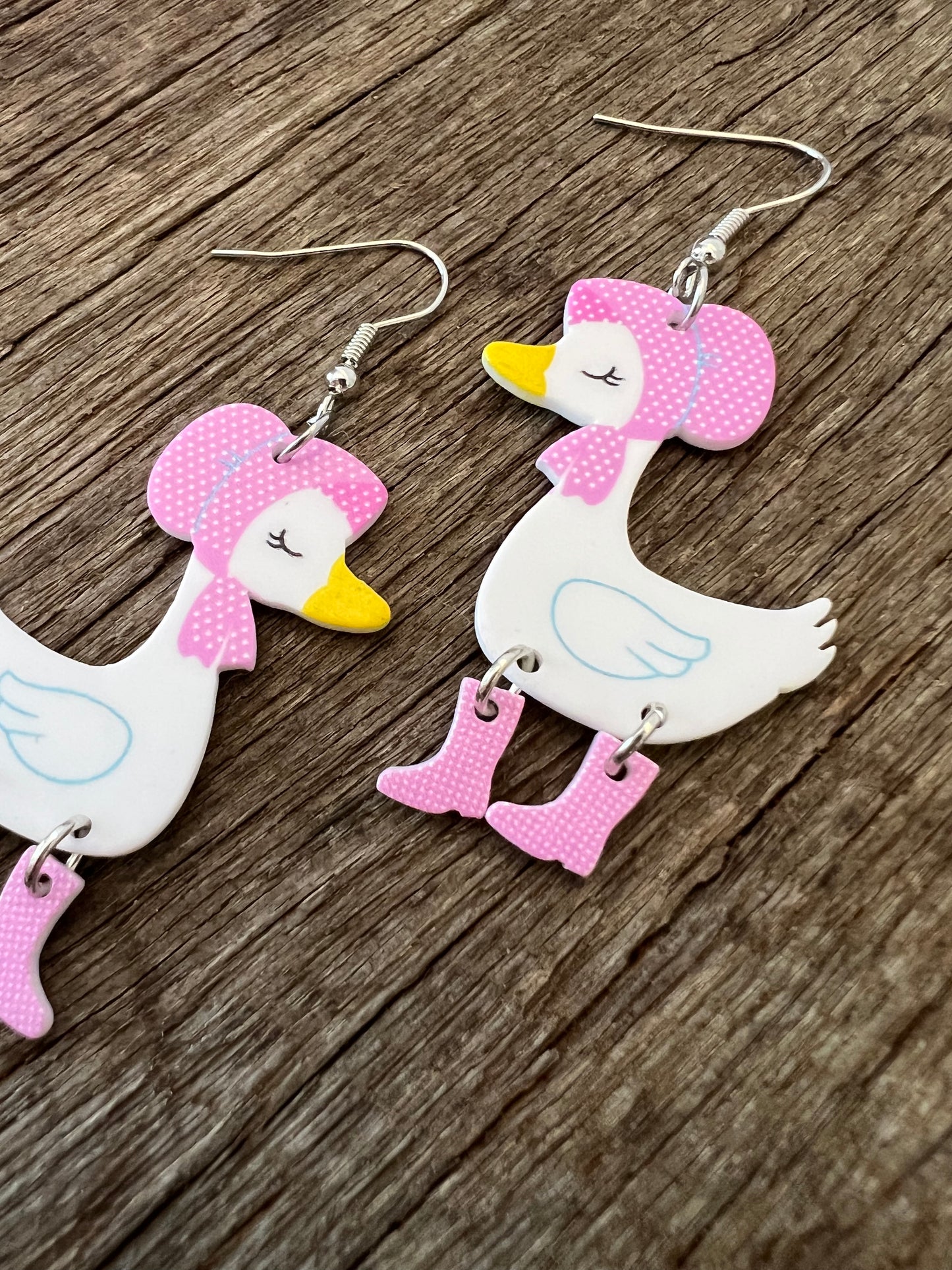 Gorgeous Goosey in Boots Earrings