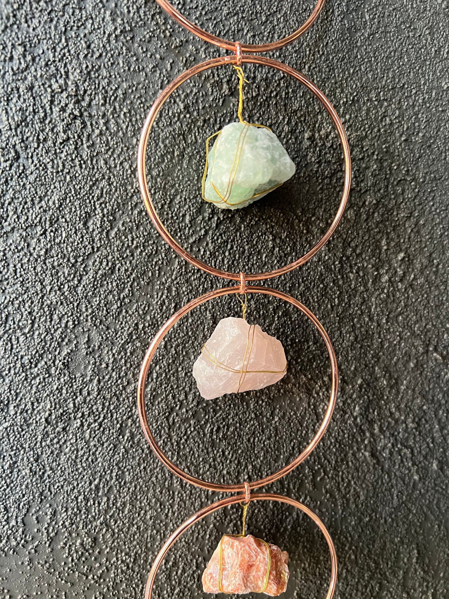 Chakra Gemstone Copper Rings