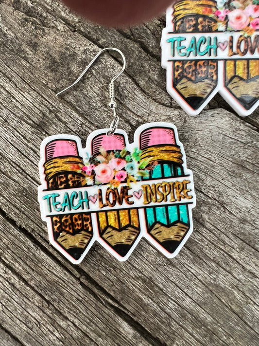 Teacher Love Gift Earrings