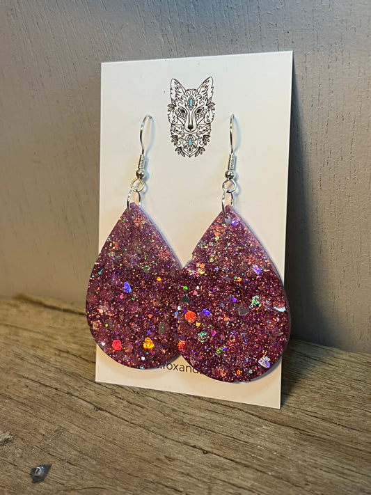 Dezzy Sparkled Glitter Earrings