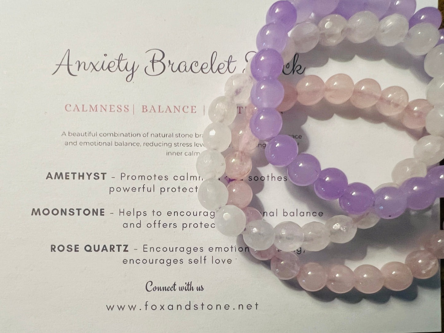 Calming Anxiety Stack Bracelet Set