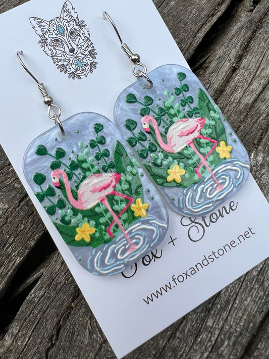 Flamingo Lagoon Earrings