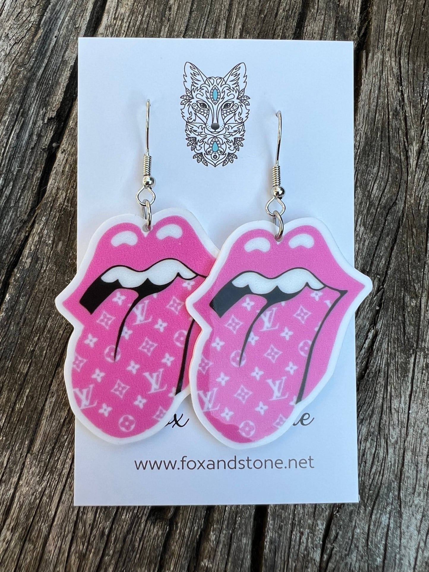 Rock On LV Pink Earrings