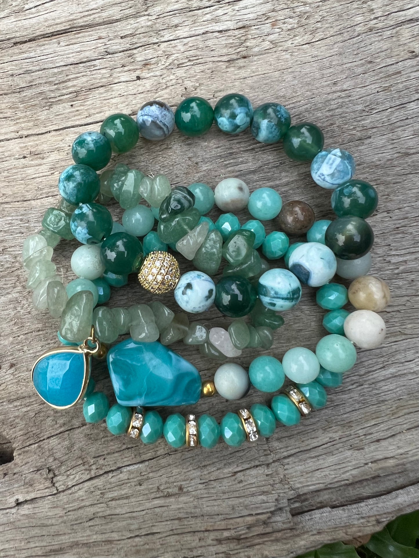 Gemstone Beaded Bracelet Stack
