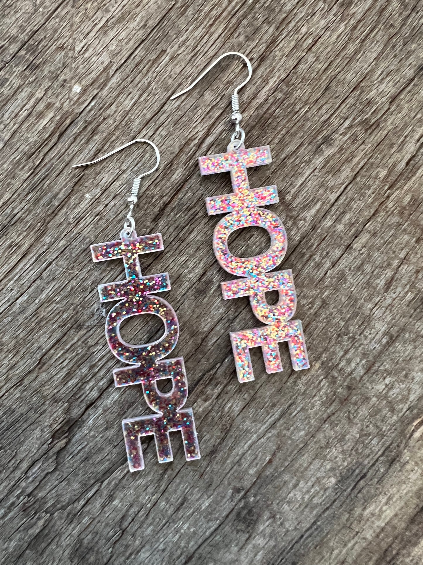 Confetti HOPE Dangle Earrings