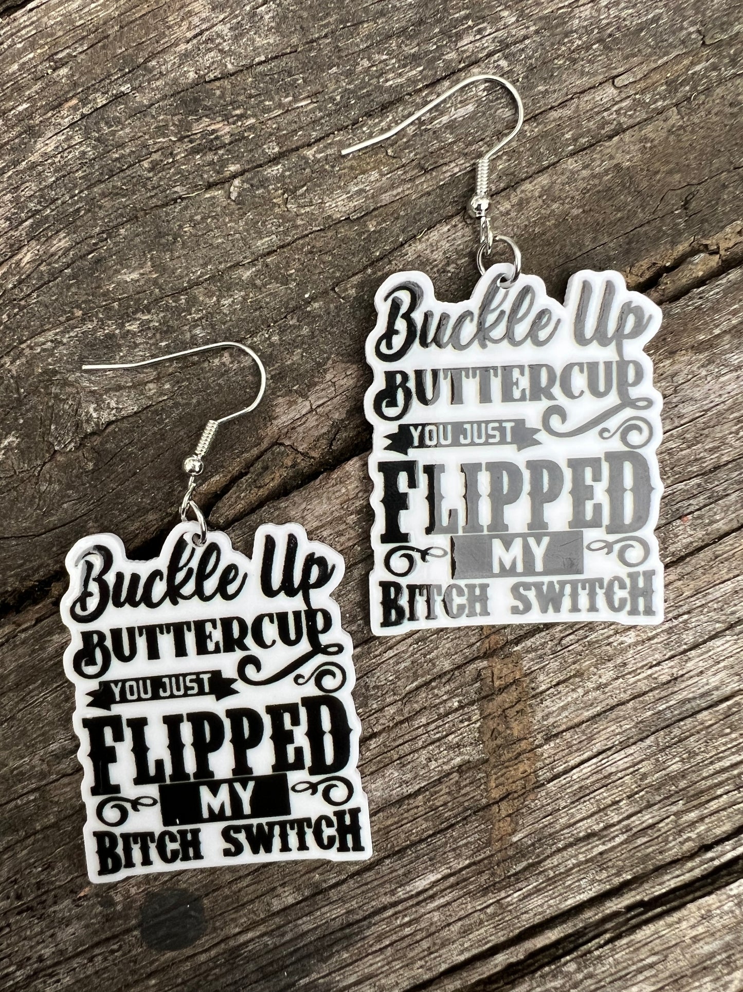Buckle Up Buttercup Earrings