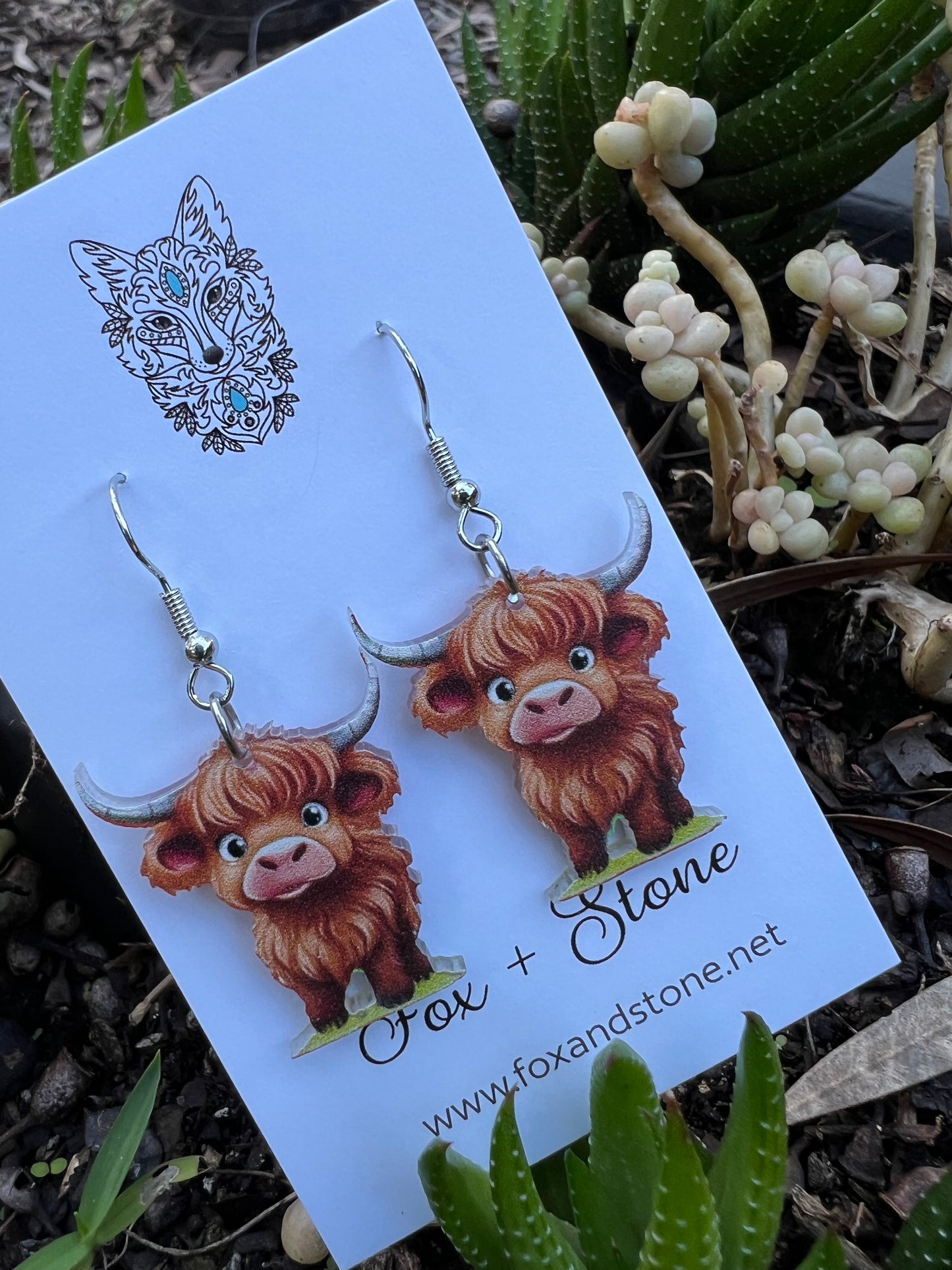 Adorable Highland Cow Earrings