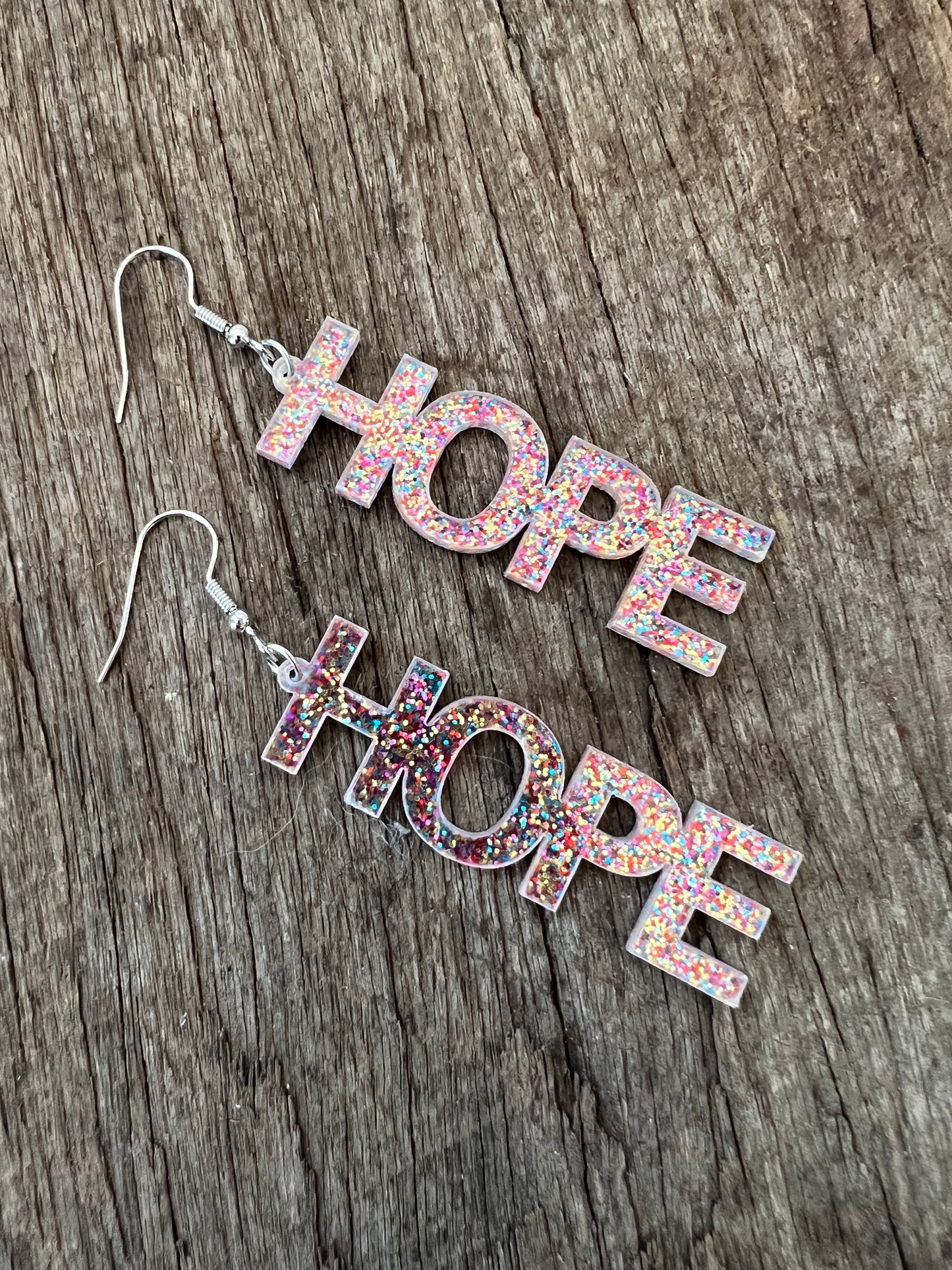Confetti HOPE Dangle Earrings