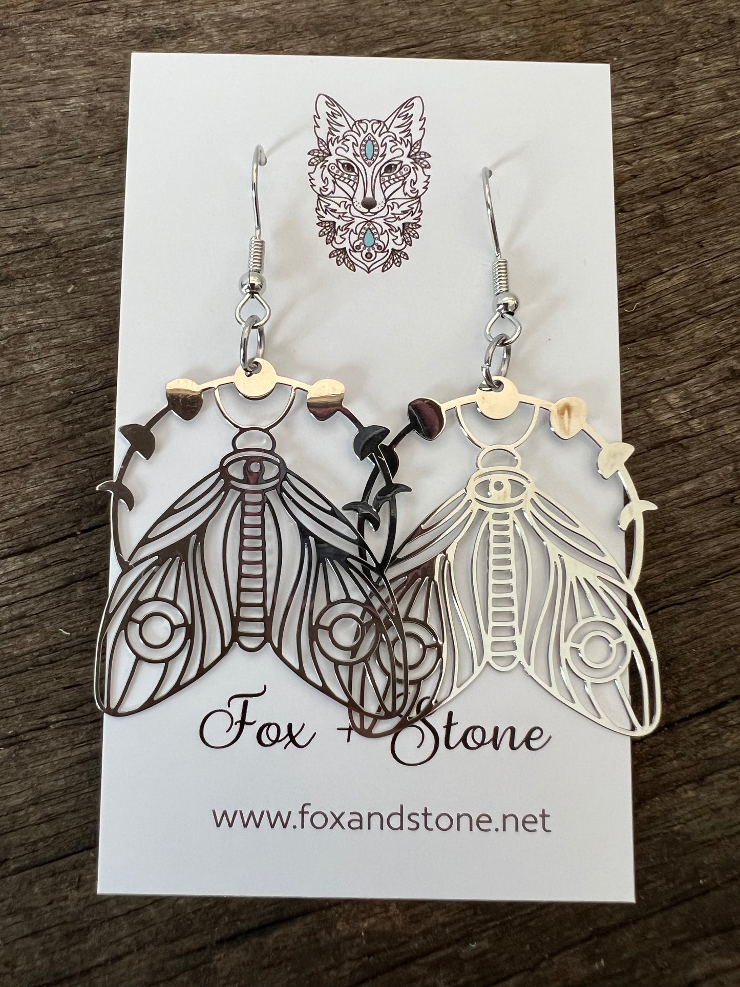 Shinny Silver Aurora Filigree Earrings