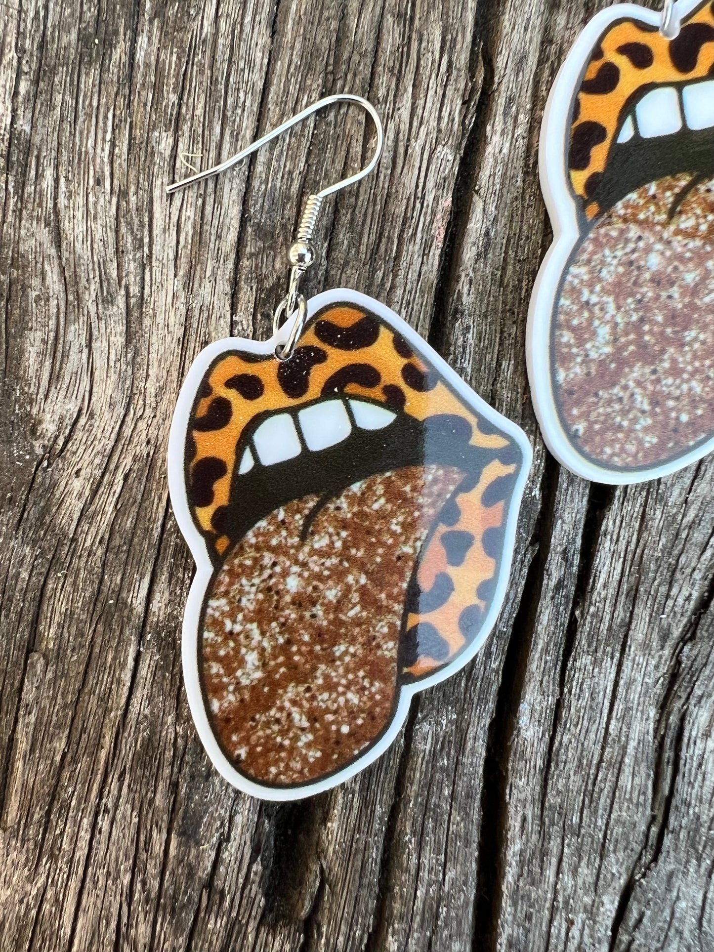 Rock On Brown Earrings