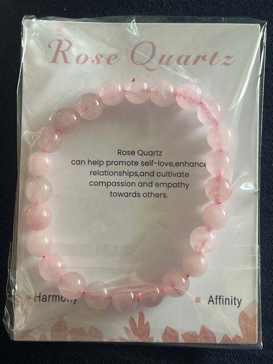 Rose Quartz Natural Stone Bracelet