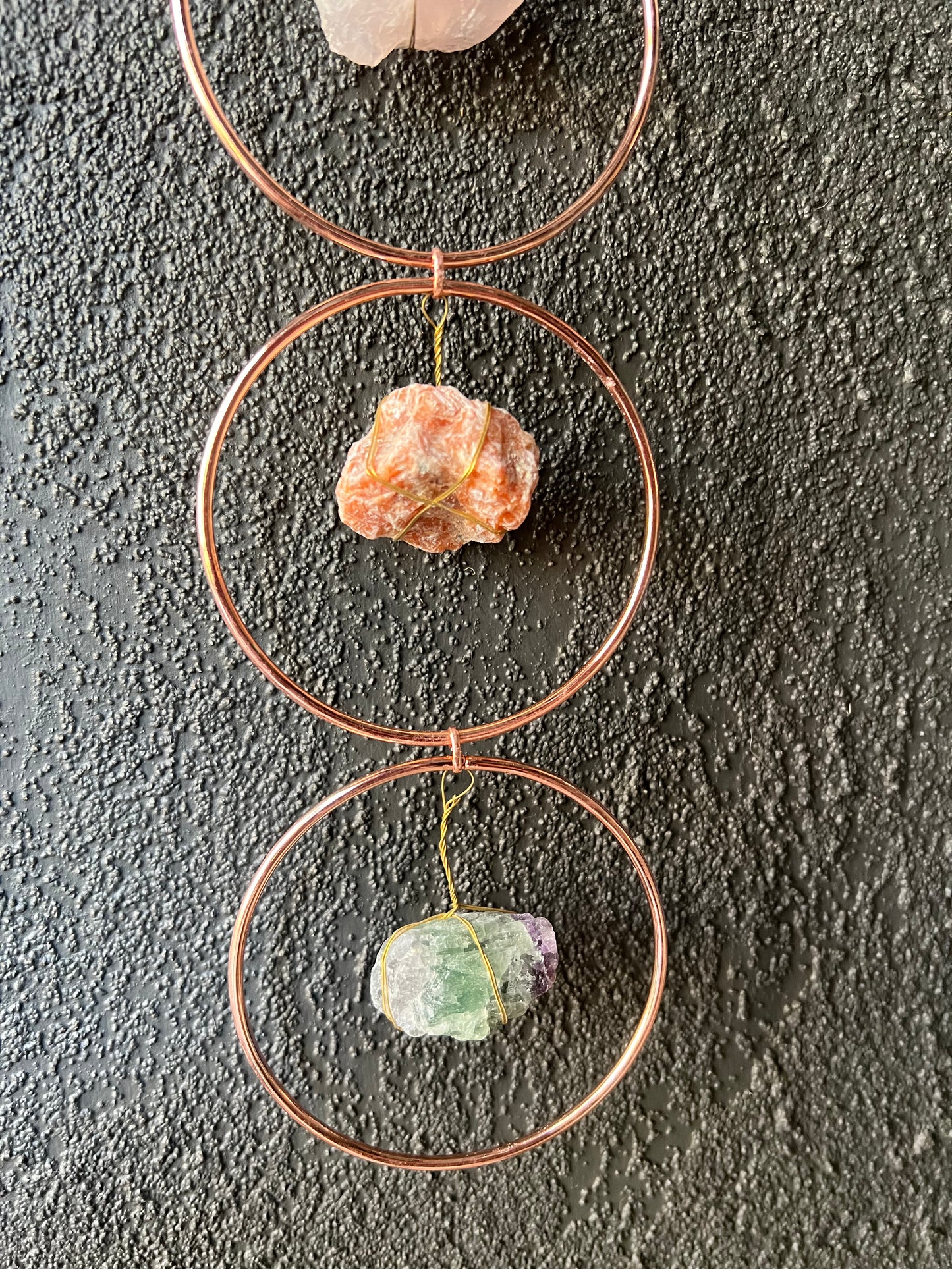 Chakra Gemstone Copper Rings