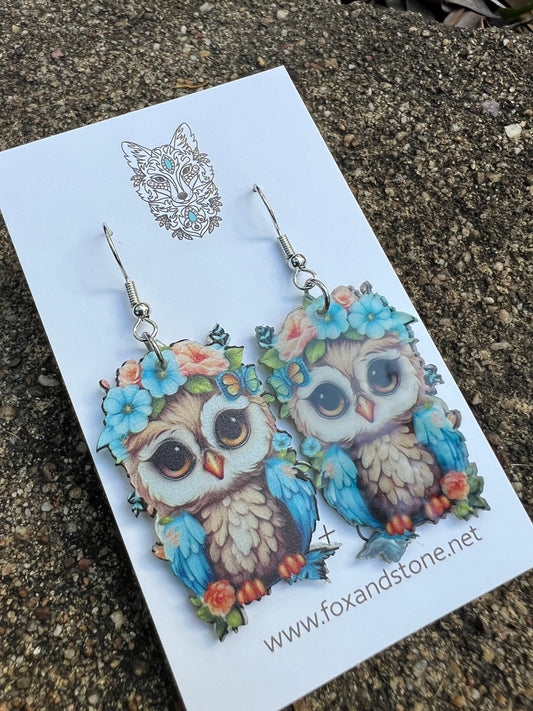 Pretty Owl Earrings