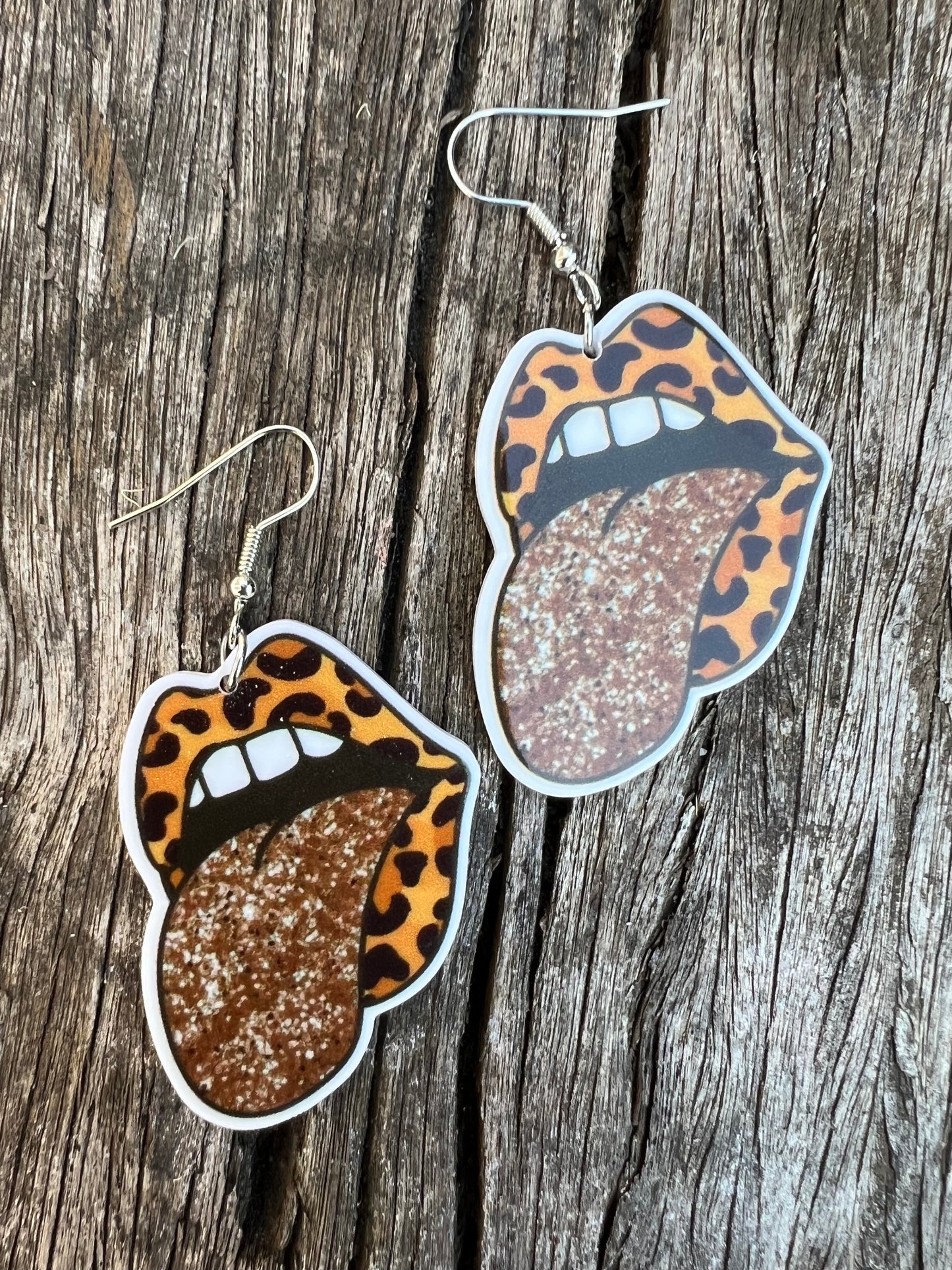 Rock On Brown Earrings