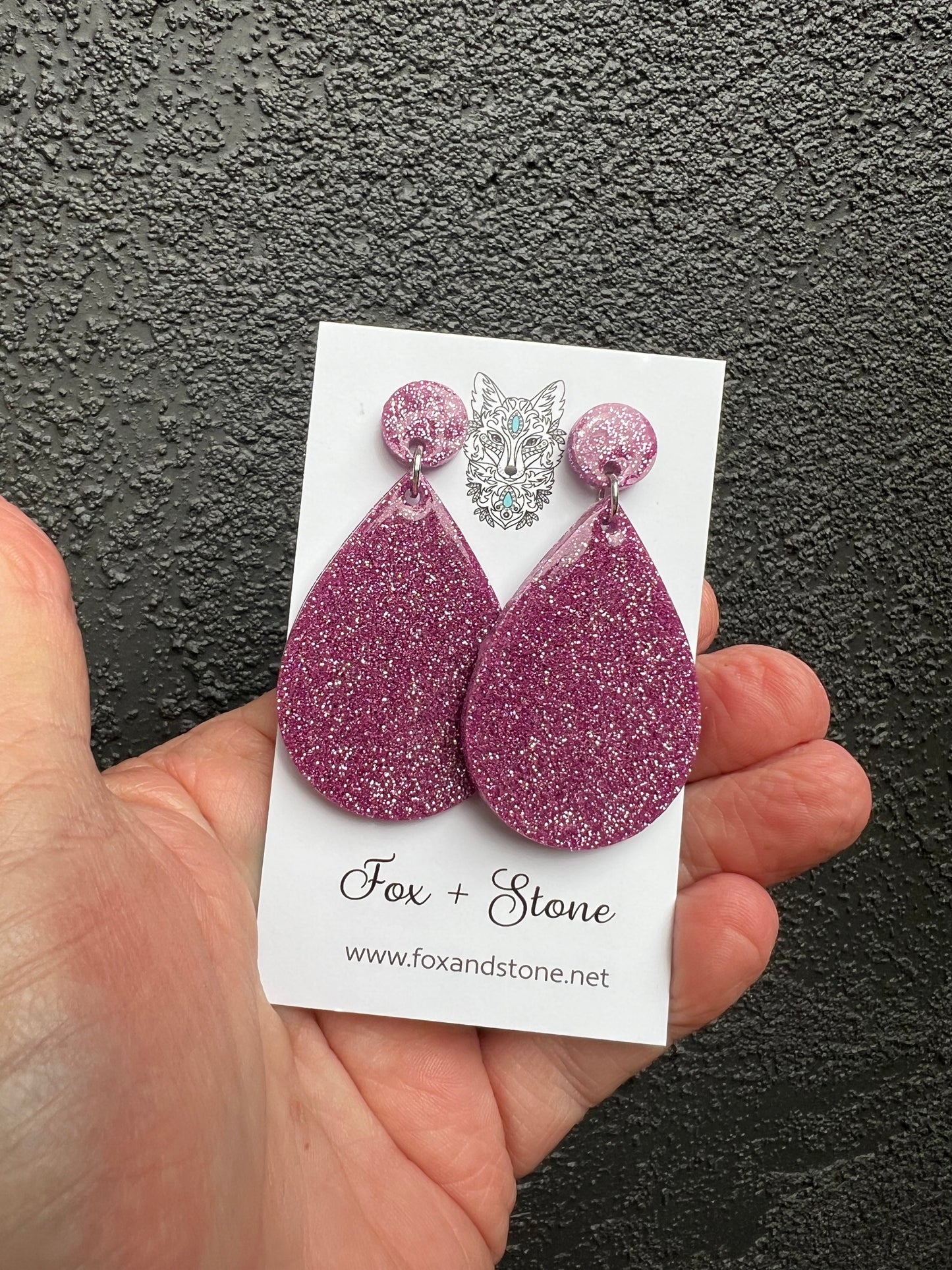 Beetlejuice Glitter Delights Resin Earrings