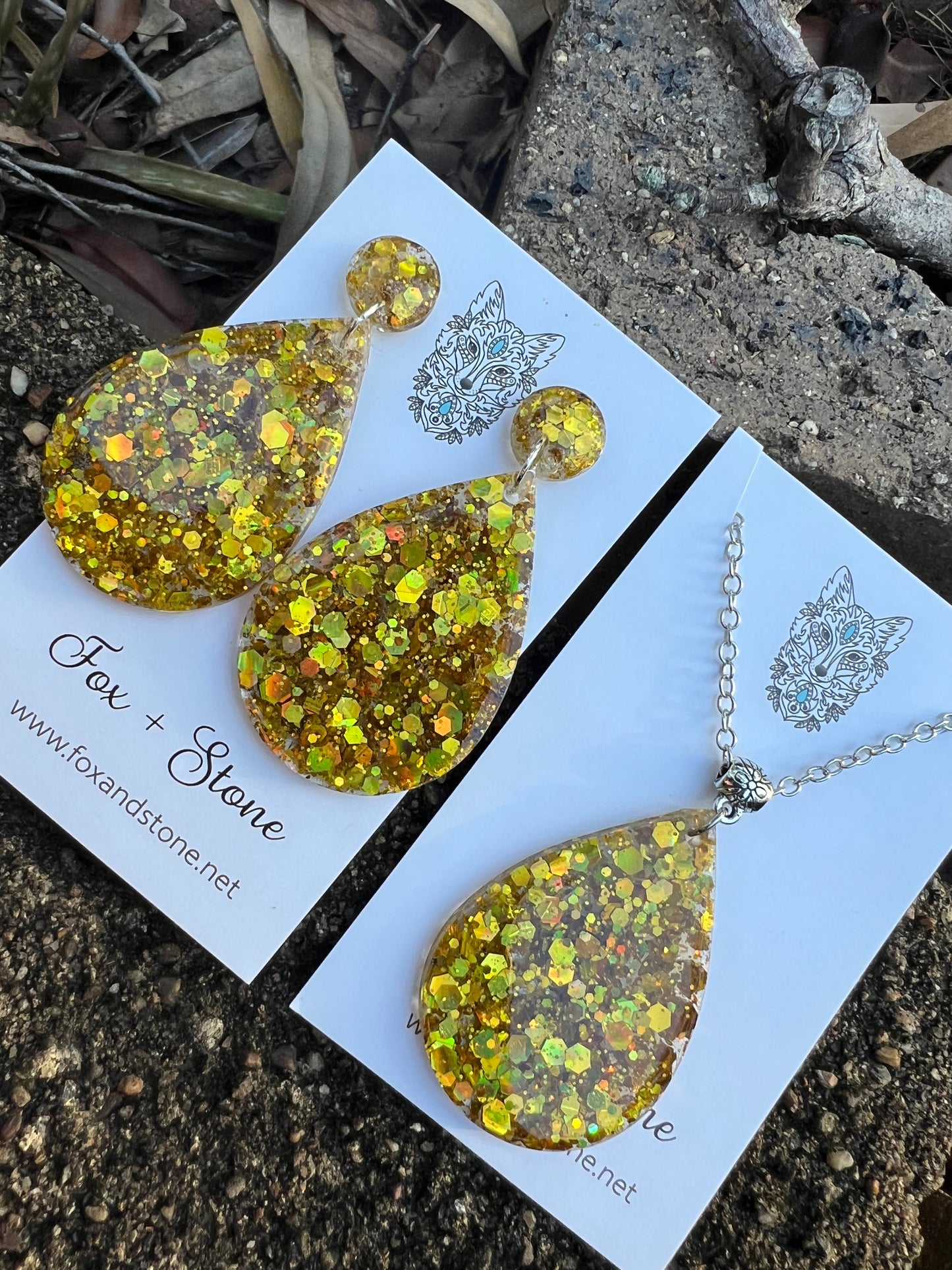 Golden Shimmer Glitter Gift Set