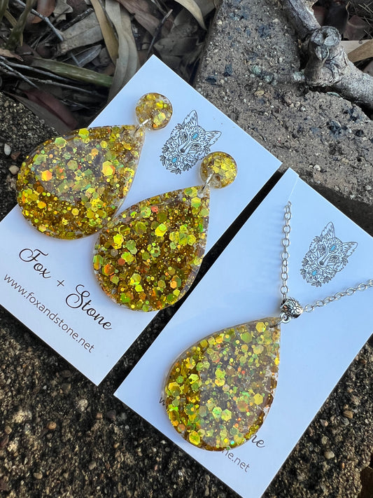Golden Shimmer Glitter Gift Set