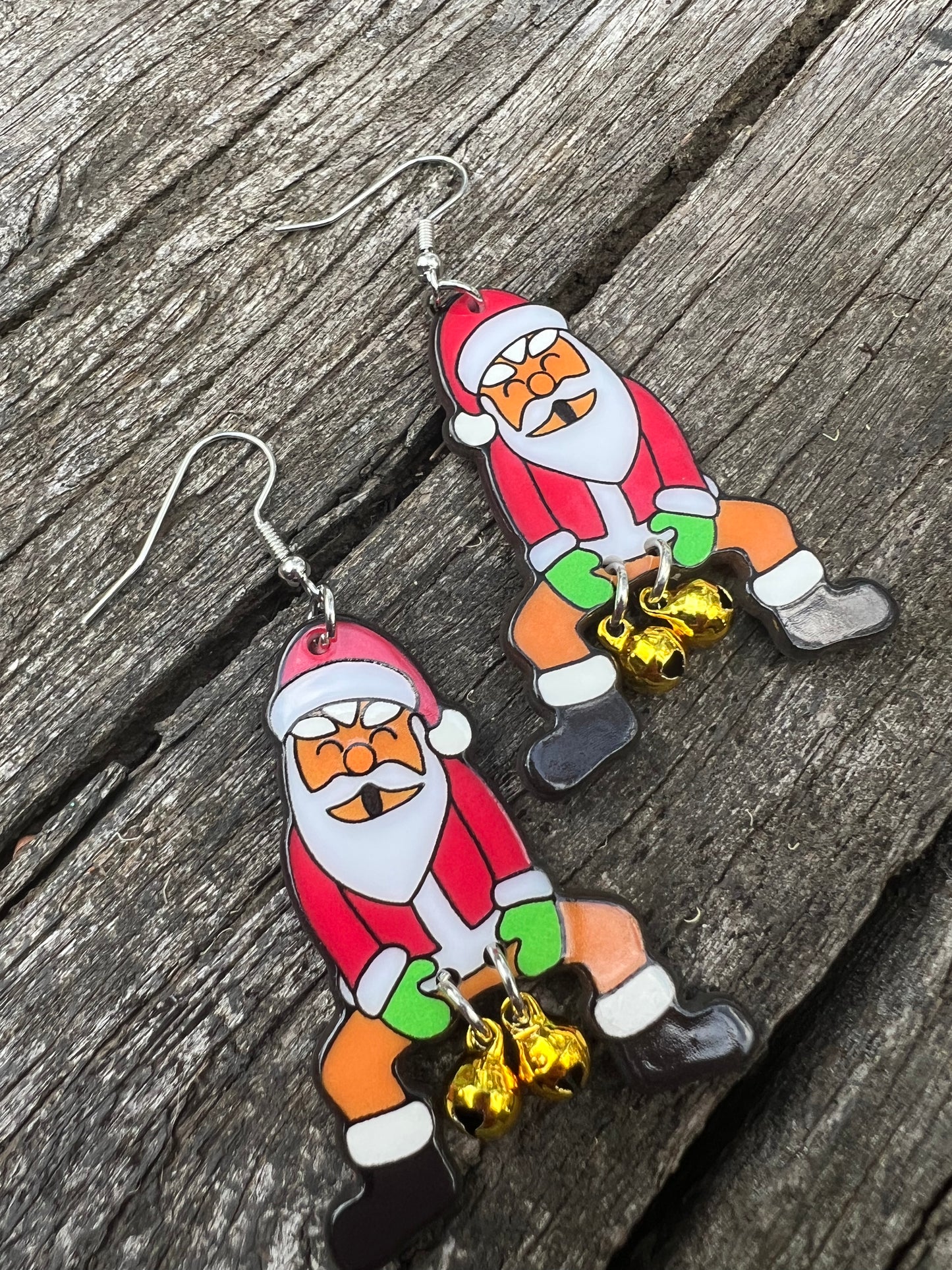Santa Jangles Christmas Earrings