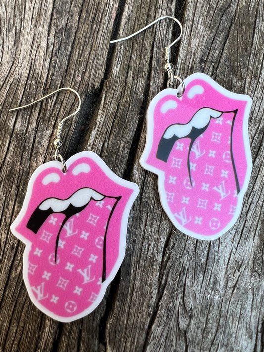 Rock On LV Pink Earrings