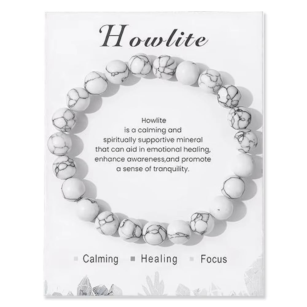 Howlite Beaded Bracelet Healing Bracelet