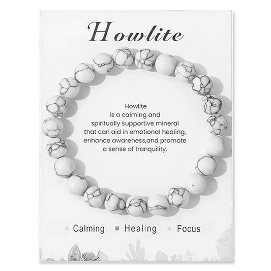 Howlite Beaded Bracelet Healing Bracelet
