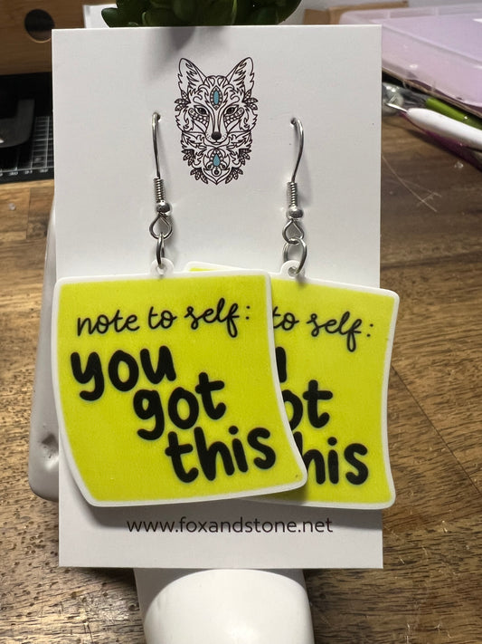 You Got This Earrings