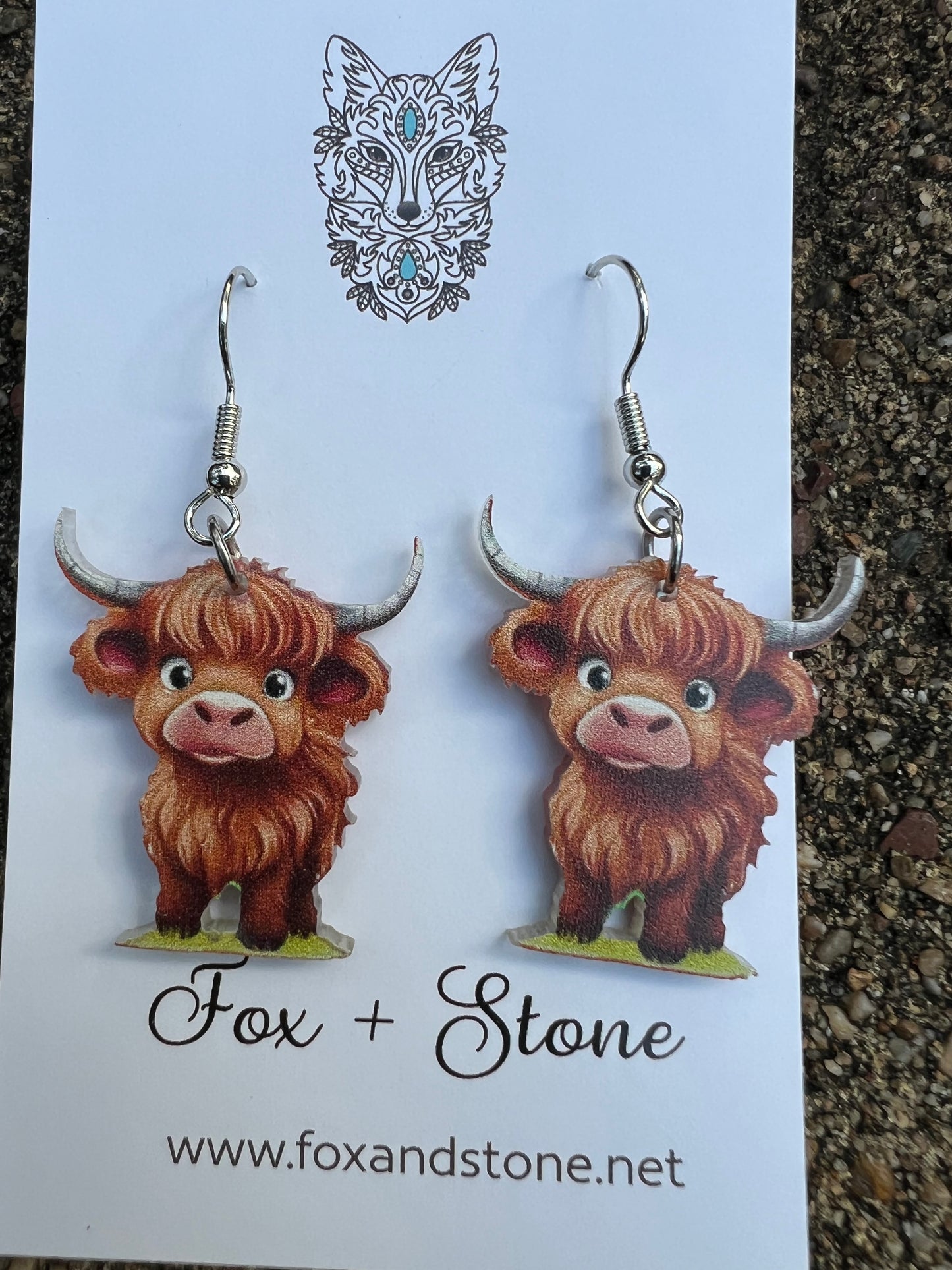 Adorable Highland Cow Earrings
