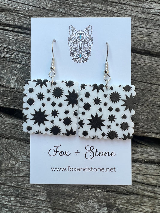 Starburst Square Earrings
