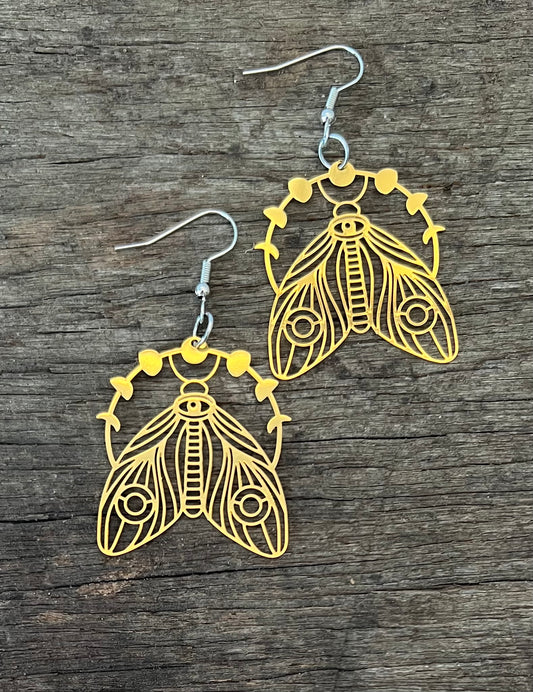 Shinny Gold Aurora Filigree Earrings