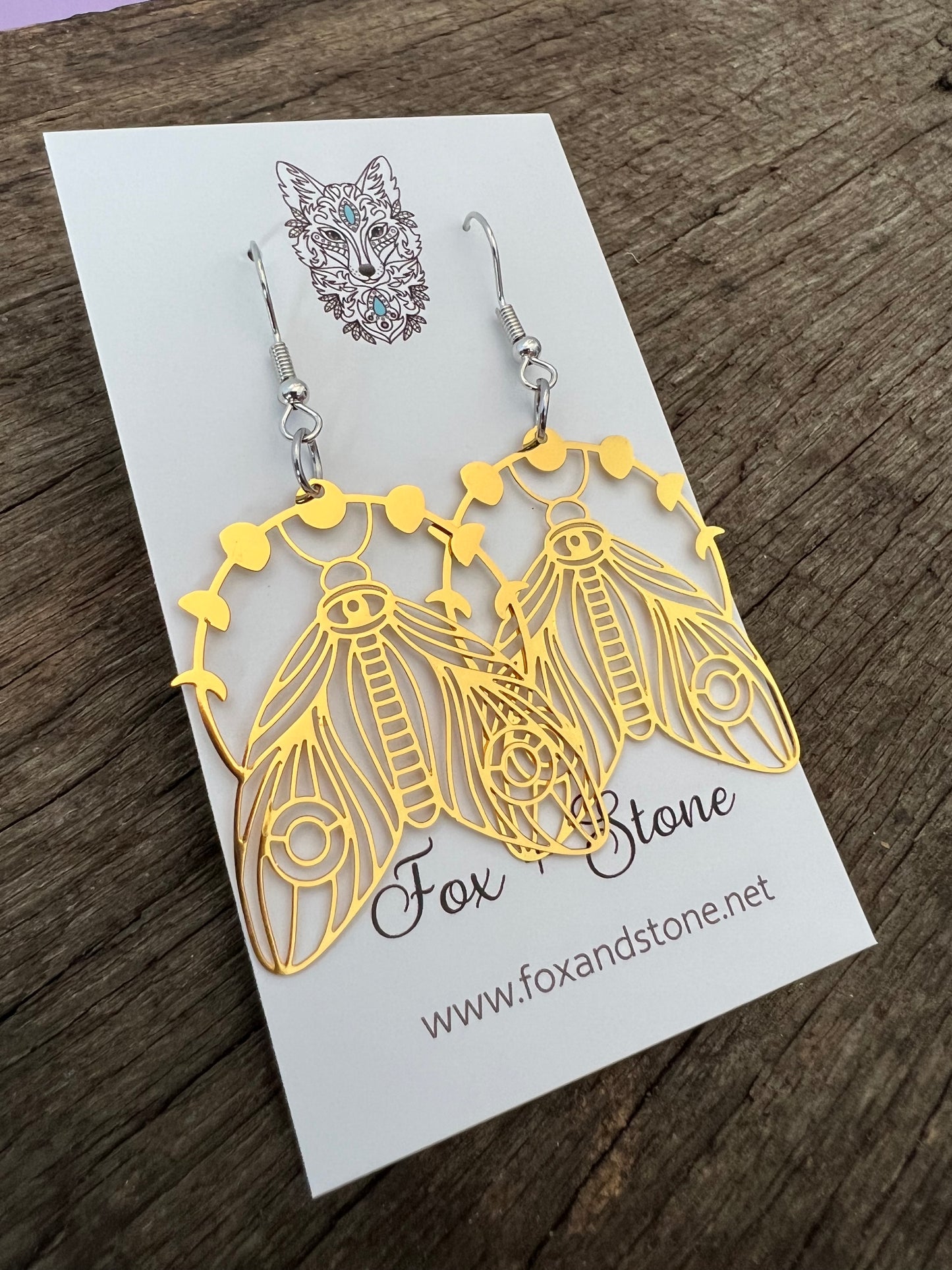 Shinny Gold Aurora Filigree Earrings