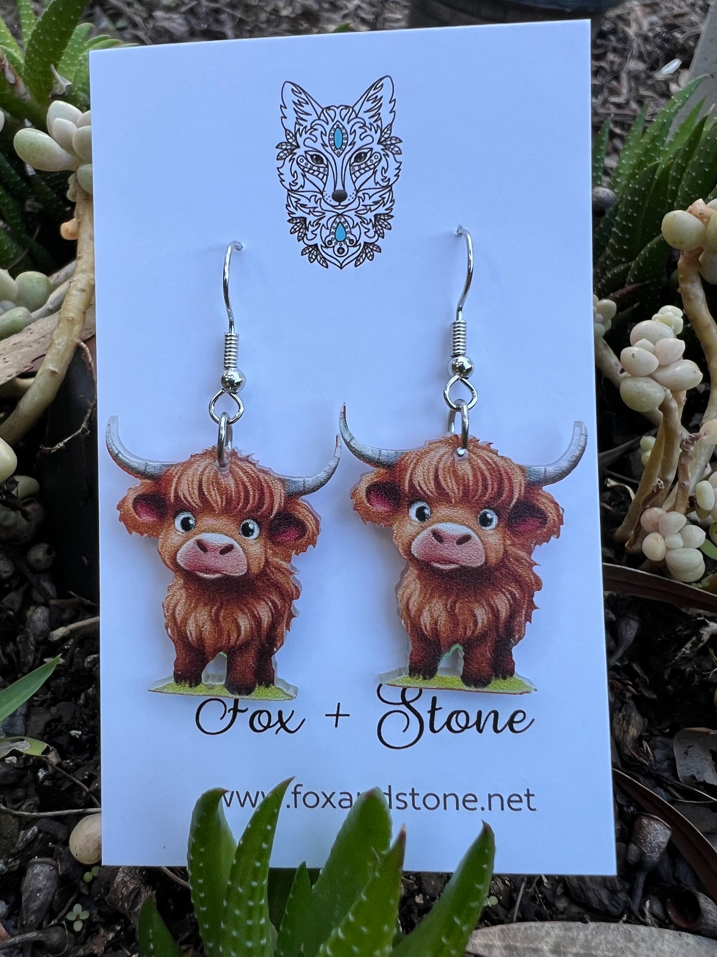 Adorable Highland Cow Earrings