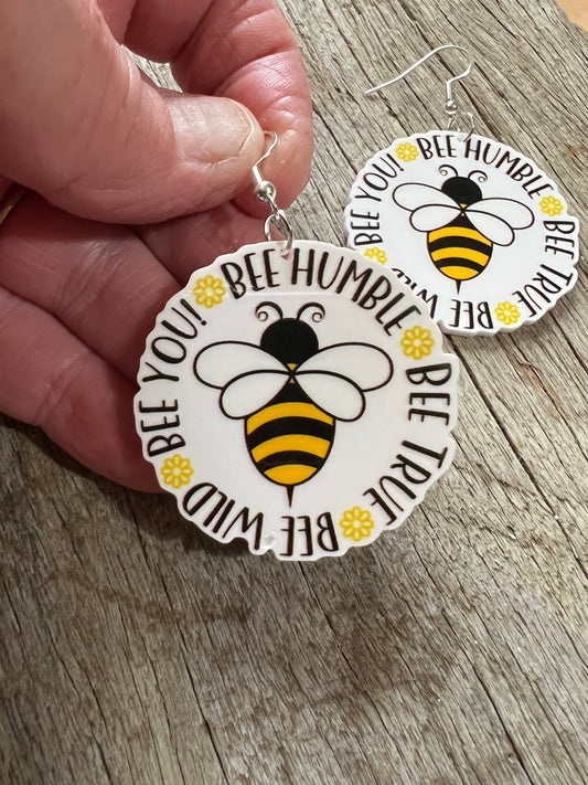 Bee Inspirational Earrings